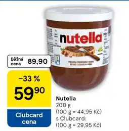 Tesco Nutella nabídka