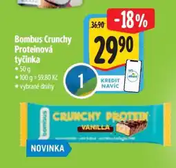 Albert Bombus Crunchy Proteinová tyčinka nabídka