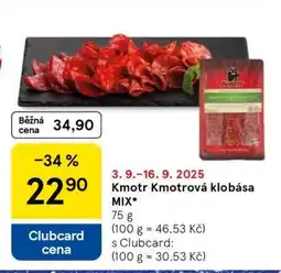 Tesco Kmotr Kmotrova klobása mix nabídka