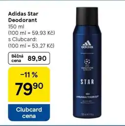 Tesco Adidas Star Deodorant nabídka