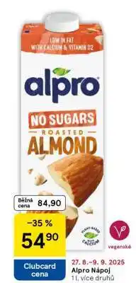 Tesco Alpro nápoj nabídka
