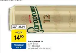 Tesco Staropramen 12 nabídka