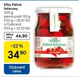 Tesco efko Pálivé feferony nabídka