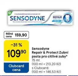 Tesco Sensodyne Repair & Protect Zubní pasta pro citlivé zuby nabídka