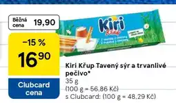 Tesco Kiri Křup Tavený sýr a trvanlivé pečivo nabídka