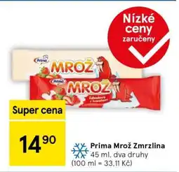 Tesco Prima Mrož Zmrzlina nabídka