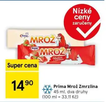 Tesco Prima Mrož Zmrzlina nabídka