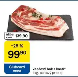 Tesco Vepřový bok s kostí nabídka