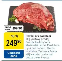 Tesco Hovězí krk podplečí nabídka