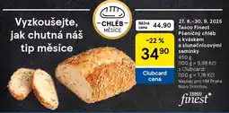 Tesco Tesco Finest Pšeničný chléb s kváskem a slunečnicovými semínky nabídka
