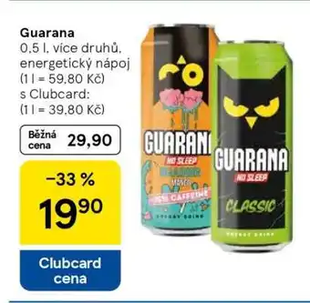 Tesco Guarana nabídka