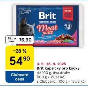 Tesco Brit Kapsičky pro kočky nabídka