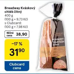 Tesco Breadway Kváskový chléb žitný nabídka