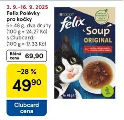 Tesco Felix Polévky pro kočky nabídka