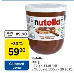 Tesco Nutella nabídka