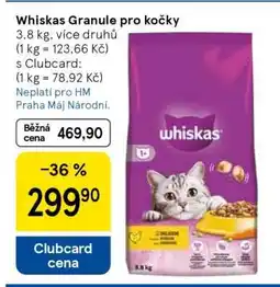 Tesco Whiskas Granule pro kočky nabídka