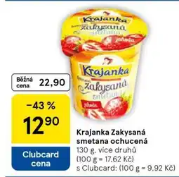 Tesco Krajanka Zakysaná smetana ochucená nabídka