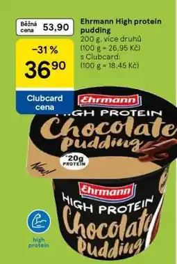 Tesco Ehrmann High Protein pudding nabídka