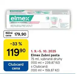 Tesco Elmex zubní pasta nabídka