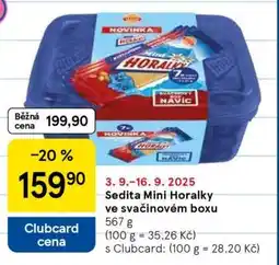 Tesco Sedita Mini Horalky ve svačinovém boxu nabídka