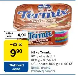 Tesco Milko TERMIX nabídka
