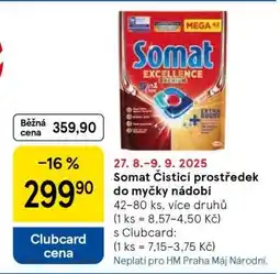 Tesco Somat Čisticí prostředek do myčky nádobí nabídka