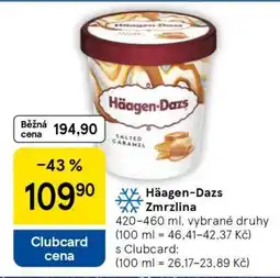 Tesco Häagen-Dazs Zmrzlina nabídka