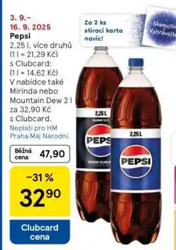 Tesco Pepsi nabídka