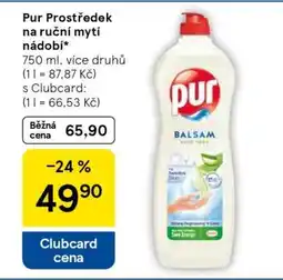 Tesco Pur Prostředek na ruční mytí nádobí nabídka
