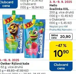 Tesco Hello Svačinka XXL nabídka
