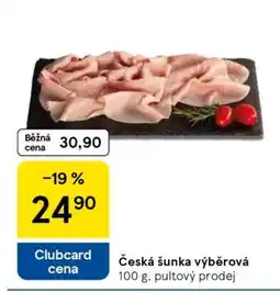 Tesco Česká šunka výběrová nabídka