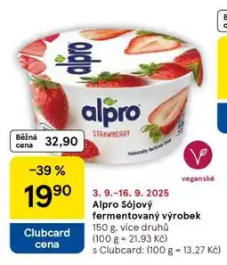 Tesco Alpro sójový fermentovaný výrobek nabídka