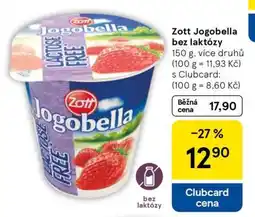 Tesco Zott Jogobella bez laktózy nabídka