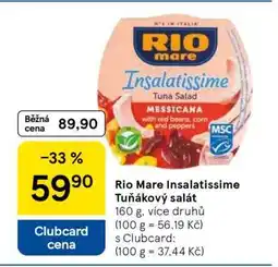 Tesco Rio Mare Insalatissime Tuňákový salát nabídka