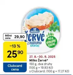 Tesco Milko žervé nabídka