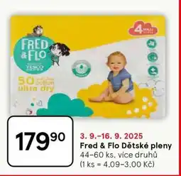 Tesco Fred & Flo Dětské pleny nabídka