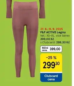 Tesco F&F ACTIVE Legíny nabídka