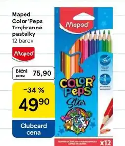 Tesco Maped Color' Peps Trojhranné pastelky nabídka