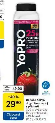 Tesco Danone YoPro Jogurtový nápoj s příchutí nabídka