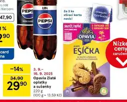 Tesco Opavia Zlaté oplatky a sušenky nabídka