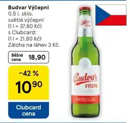 Tesco Budvar výčepní nabídka