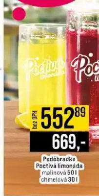 Jip PODĚBRADKA Poctivá limonáda nabídka