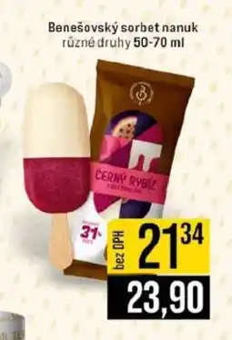 Jip Benešovský sorbet nanuk nabídka
