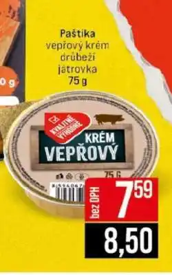 Jip Paštika vepřový krém drůbeží játrovka 75 g nabídka
