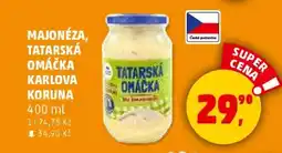 Penny Market Tatarská omáčka Karlova Koruna nabídka