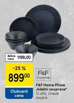 Tesco F&F Home Plisse Jídelní souprava nabídka