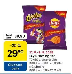 Tesco Lay's Flaming Hot nabídka