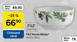 Tesco F&F Home Miska nabídka