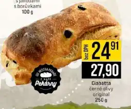 Jip Ciabatta černé olivy original nabídka