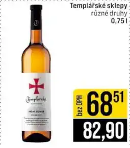 Jip Templářské sklepy nabídka